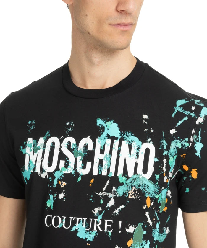 Moschino Logo T Shirt Black