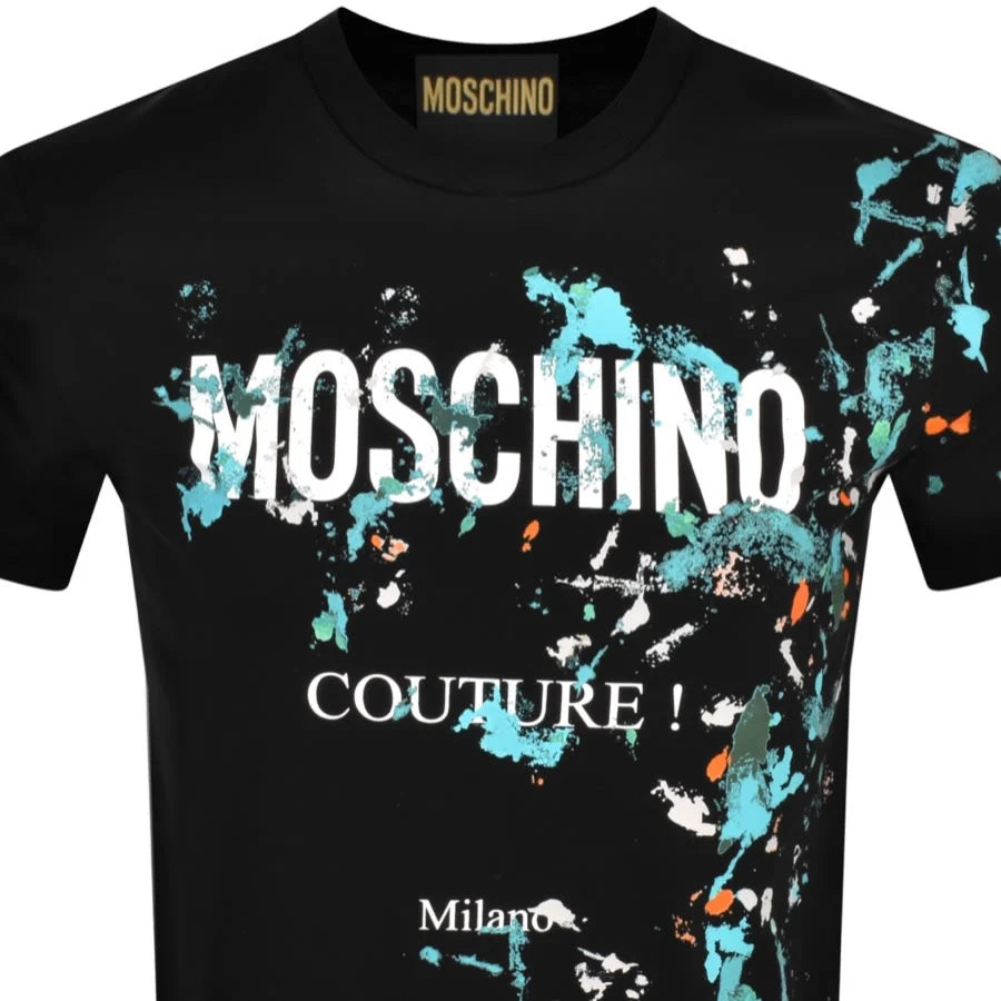 Moschino Logo T Shirt Black