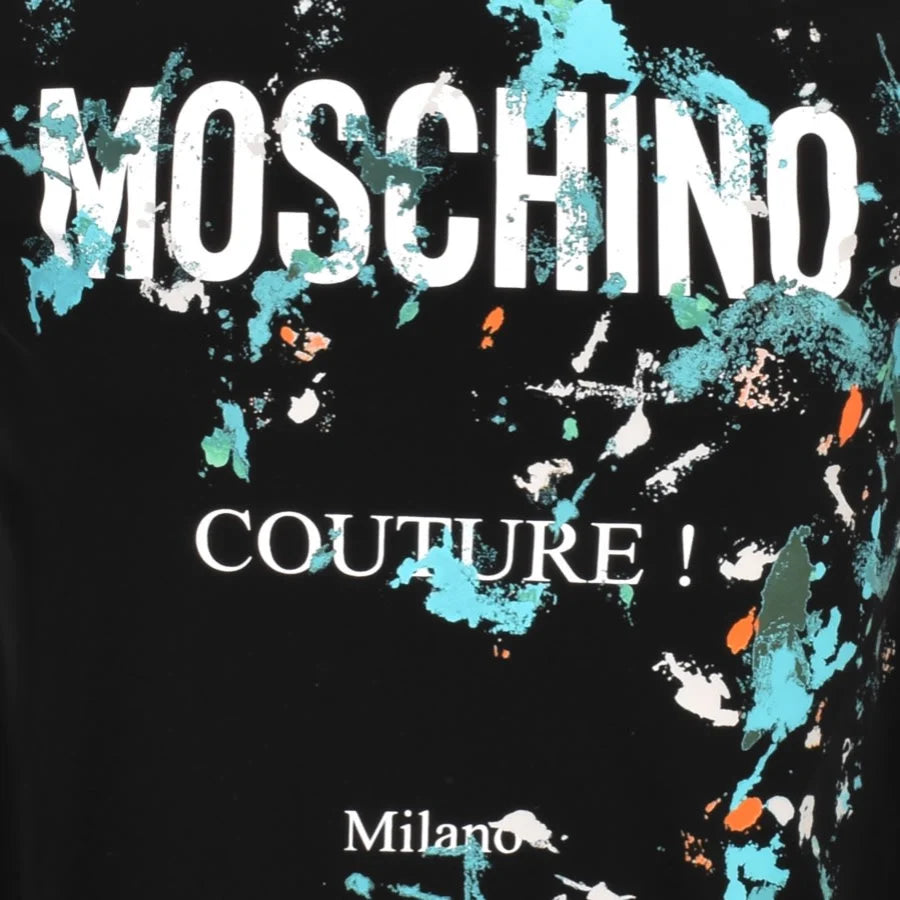Moschino Logo T Shirt Black